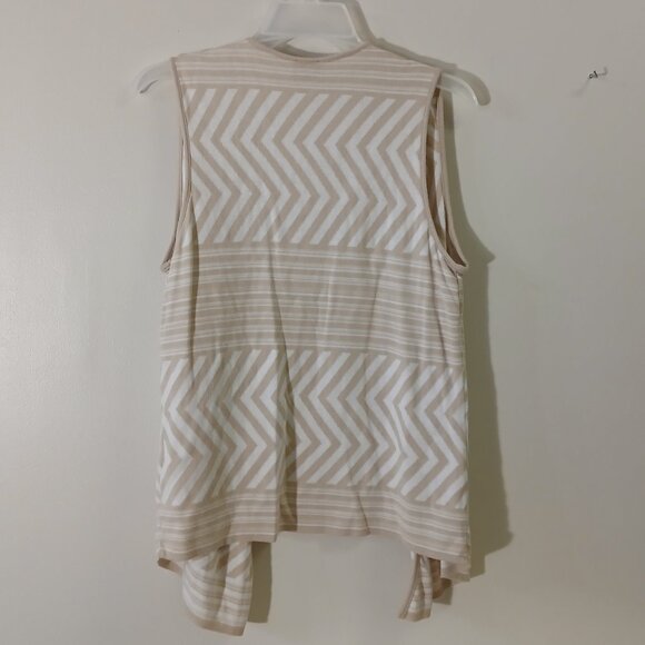 Chico's sweater vest - size 0 - tan and white - Picture 5 of 5